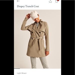 Abercrombie and Fitch Drapey Trench Coat